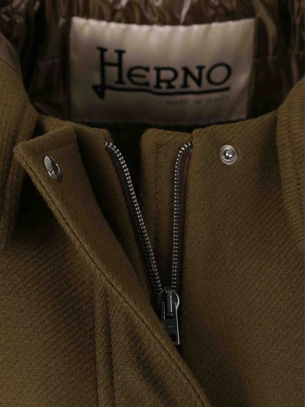 hooded drawstring coat - 3