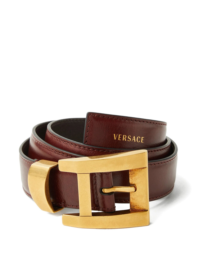 Versace Leather Belt 3 Cm 1