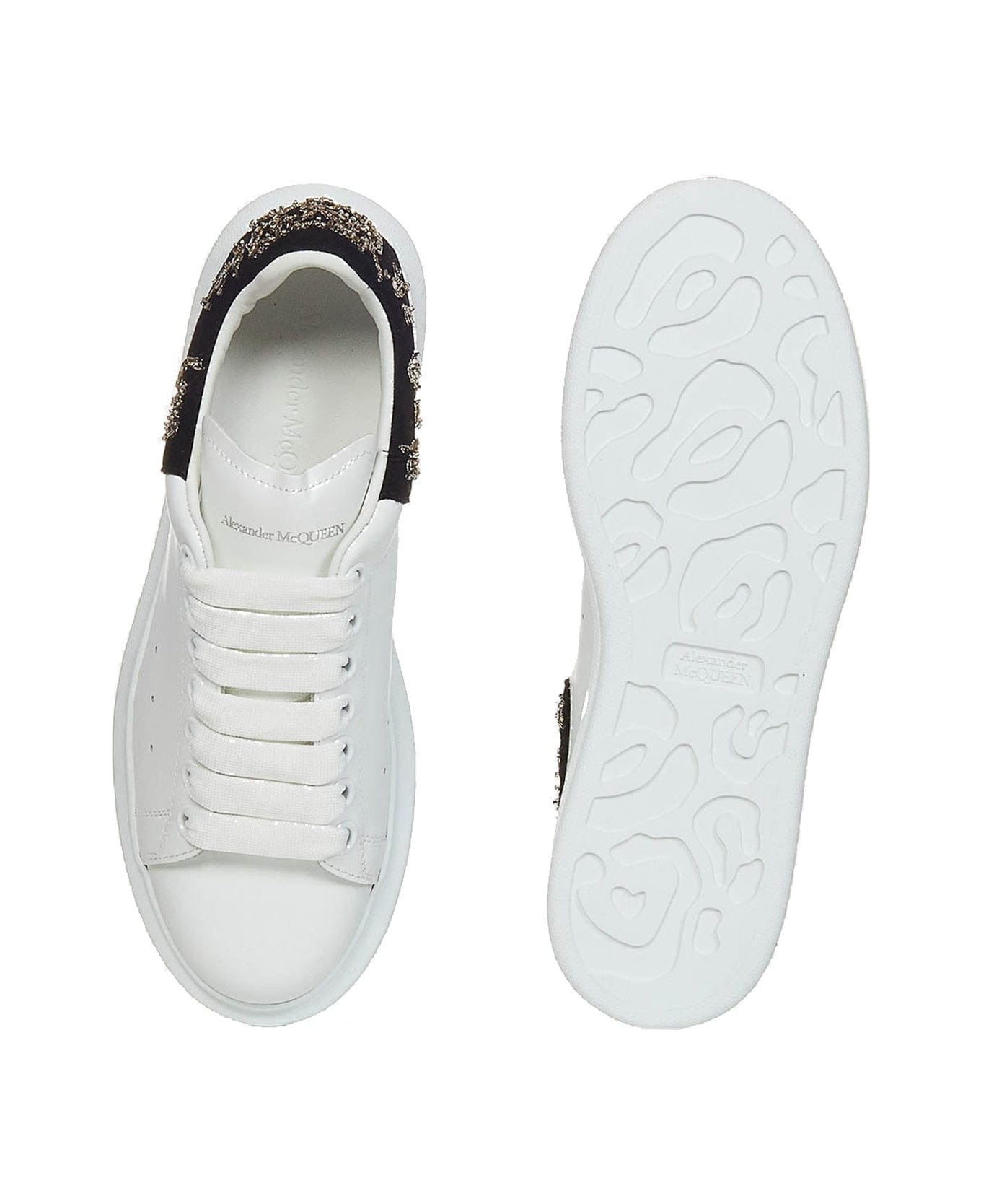 Oversized Leather Sneakers - 4