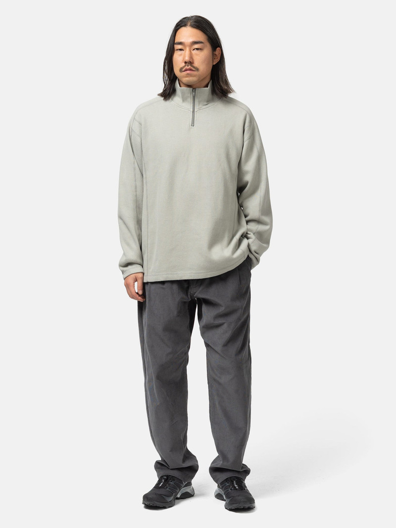 Cav Empt DBL Knit Half Zip Long Sleeve Khaki outlook