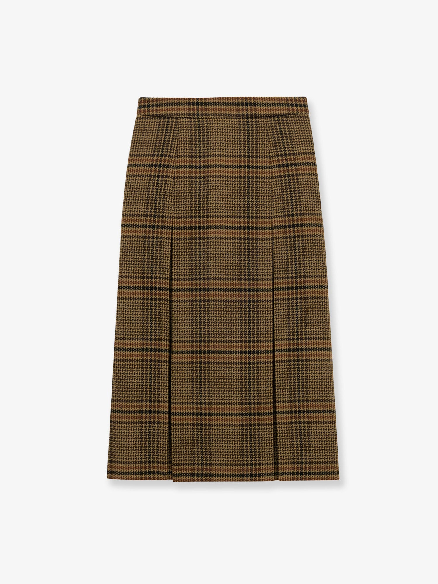 Prince Of Wales Certified Virgin Wool Skirt - 4
