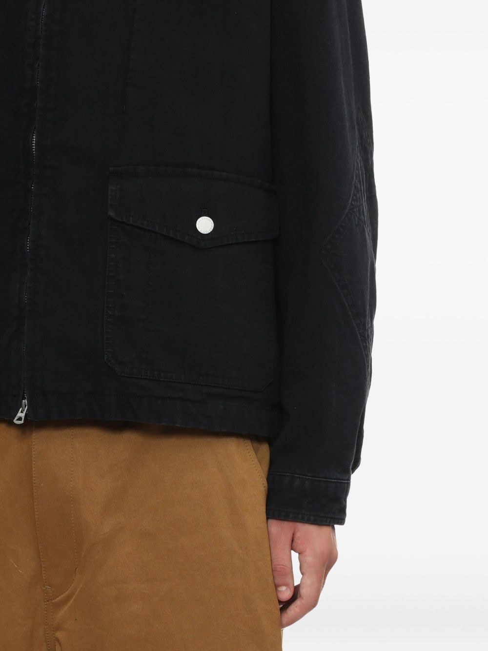 corduroy-collar cotton jacket - 5