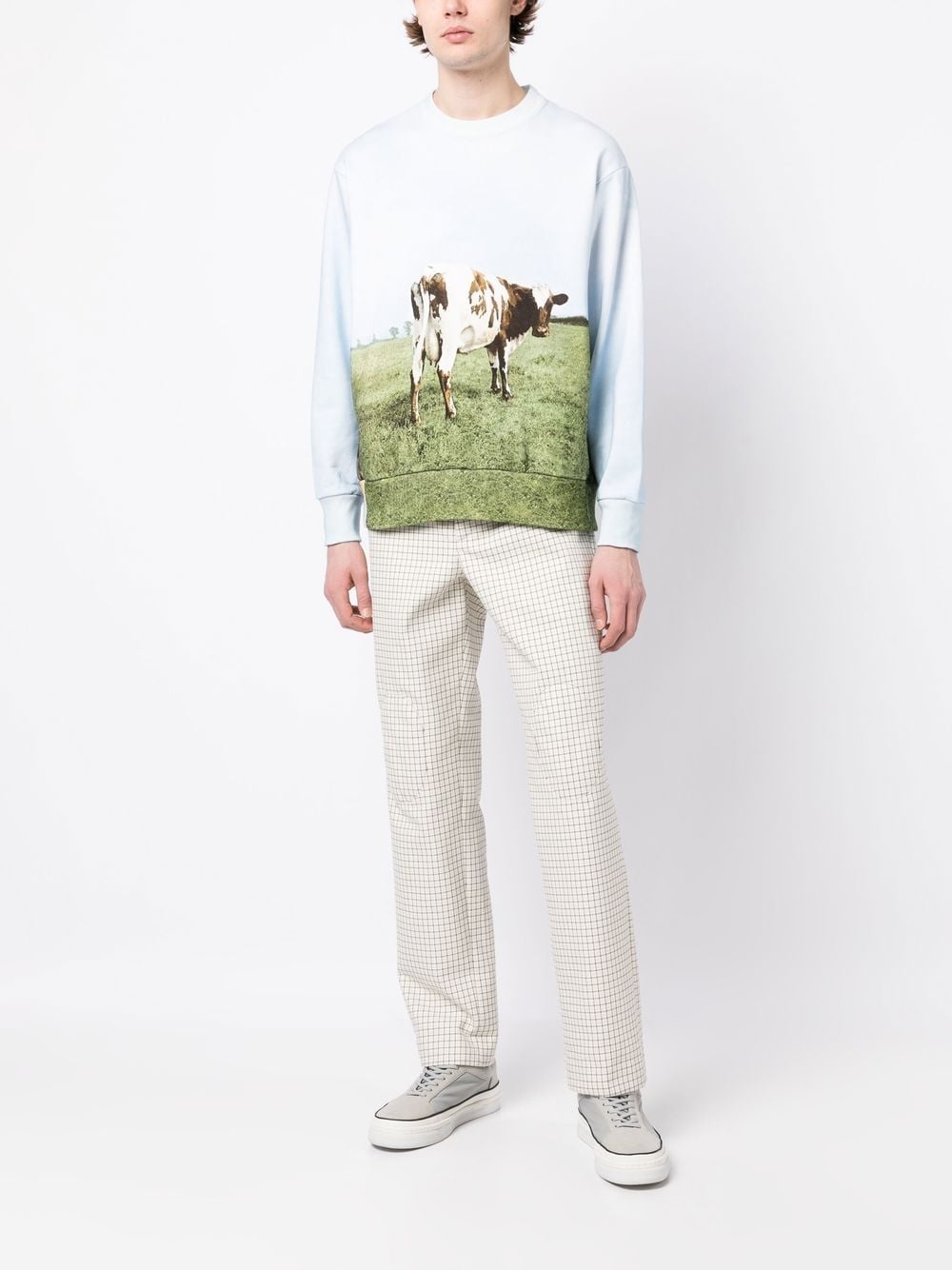 photograph-print cotton sweatshirt - 2