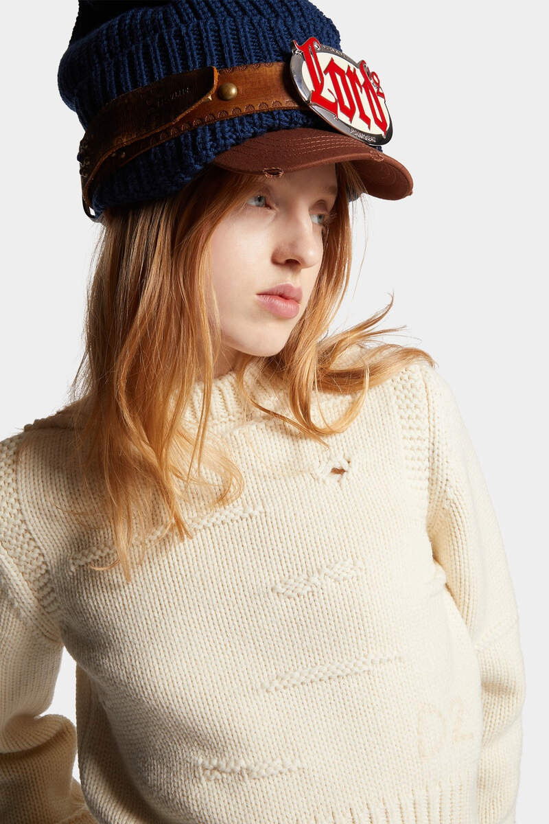WOOL LINKS STITCH CROPPED 주니어 5