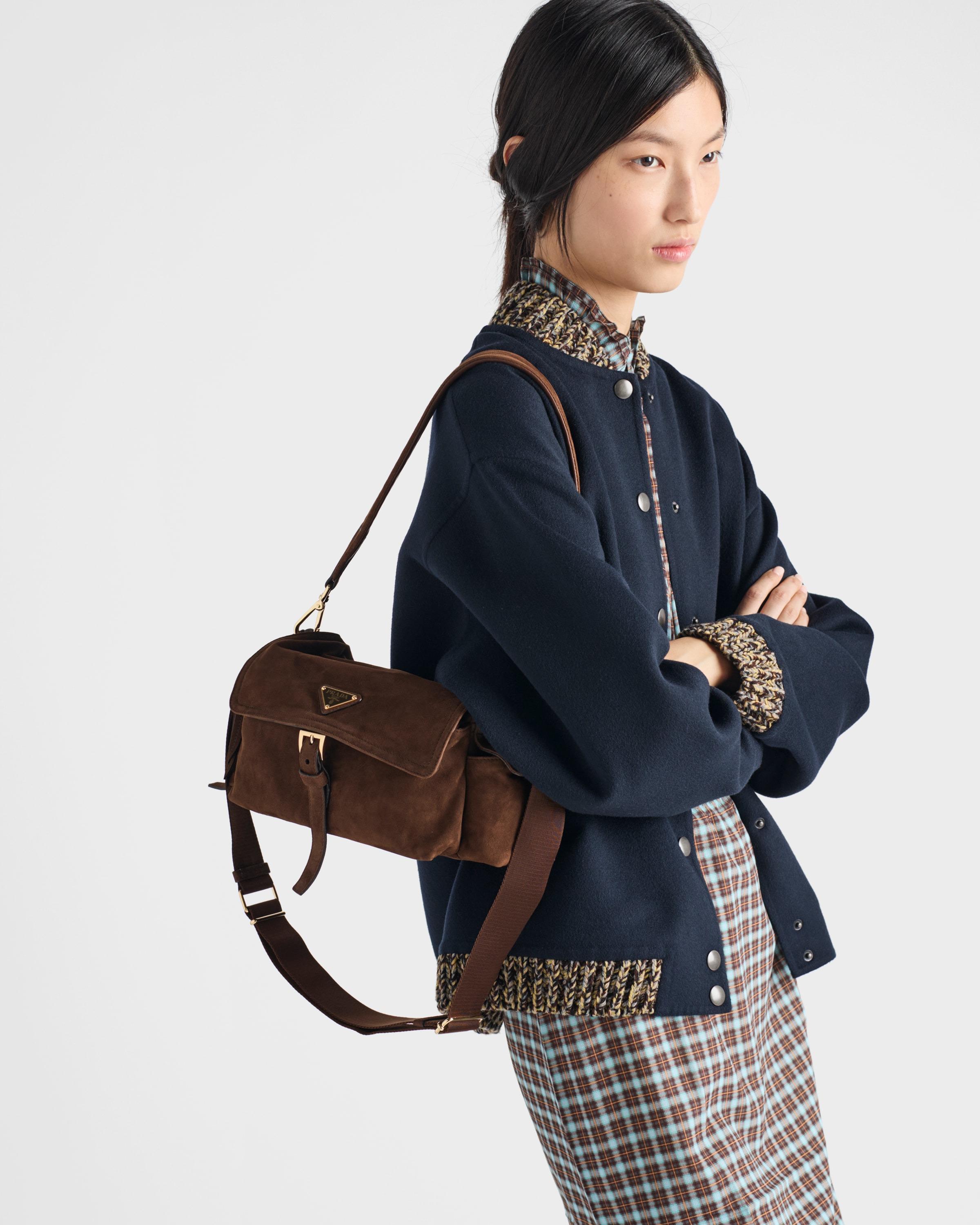 Double cashmere and wool bomber jacket - 6