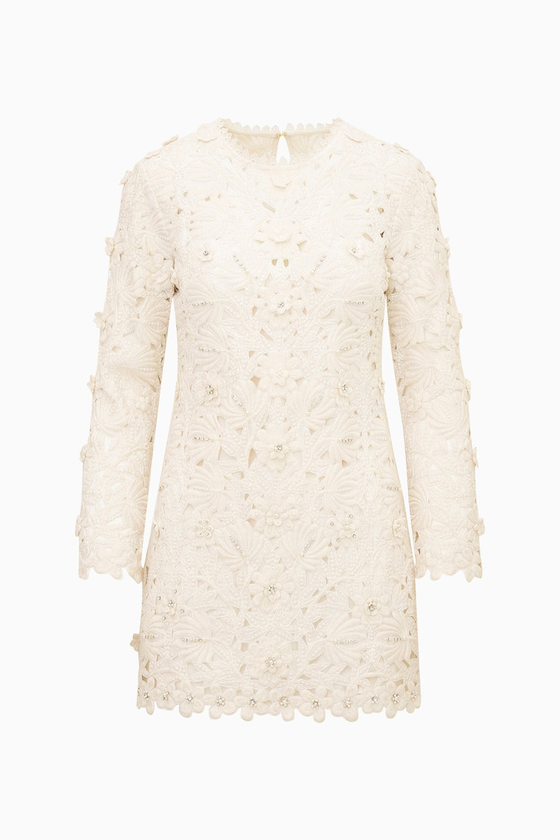 Caletta Floral Embroidered Lace Mini Dress 1