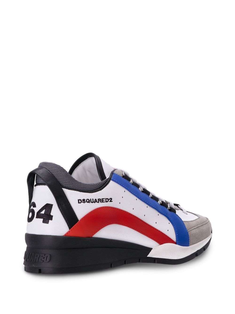 logo-embroidered panelled sneakers - 3
