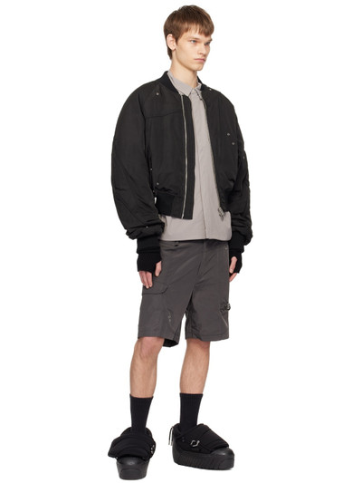 HELIOT EMIL™ SSENSE Exclusive Black Tranquil Bomber Jacket outlook