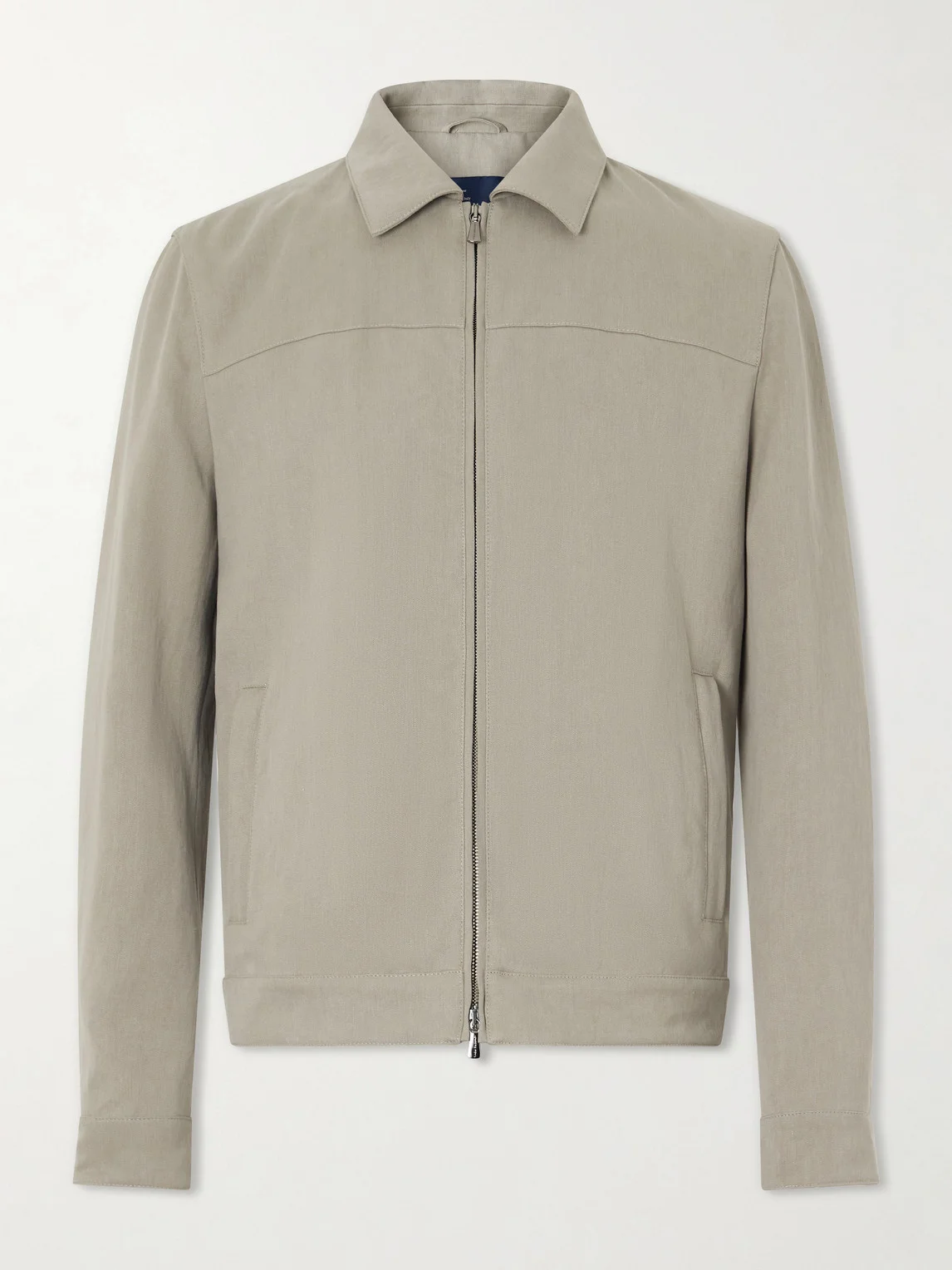 Linen Bomber Jacket - 1