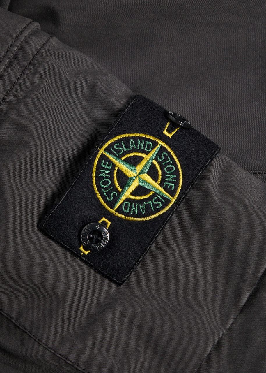 Stone Island Logo Stretch-cotton Cargo Trousers - 5