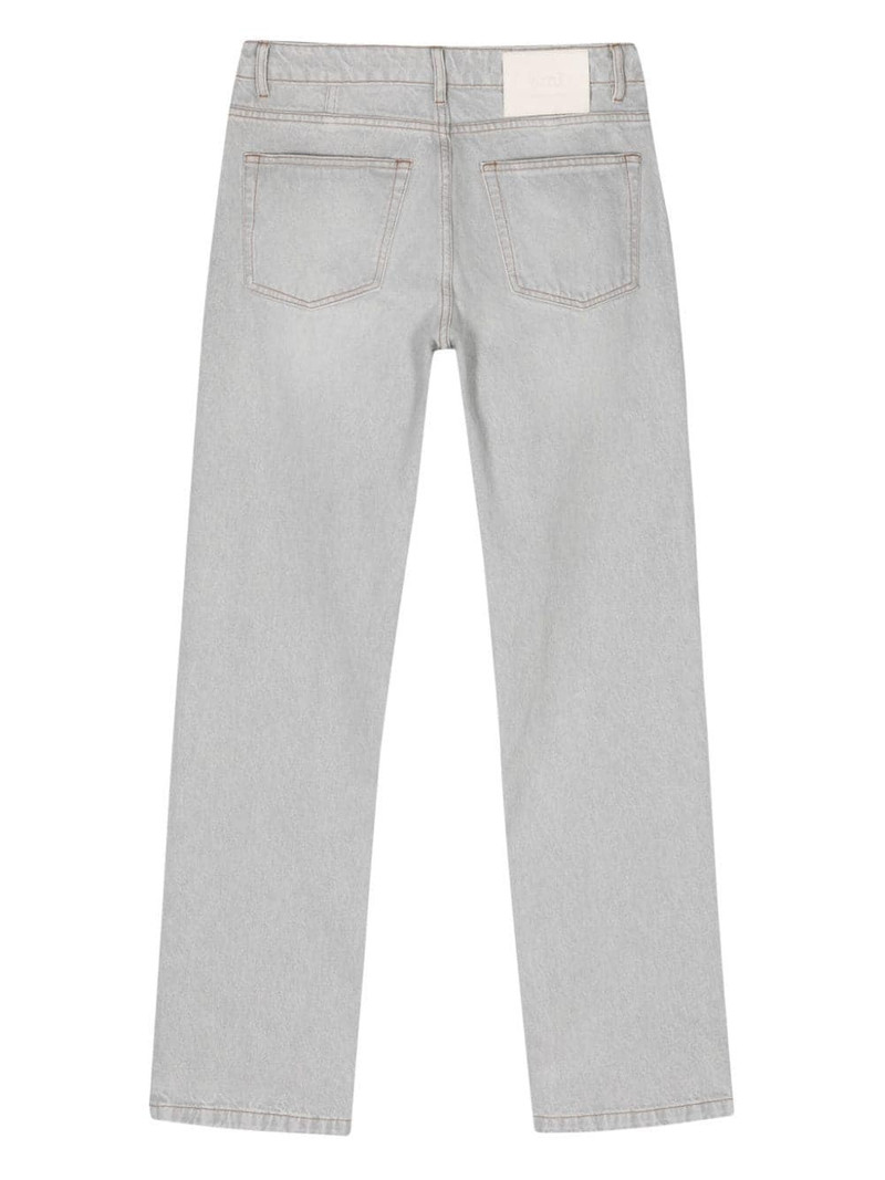 AMI Paris low-rise straight-leg jeans outlook