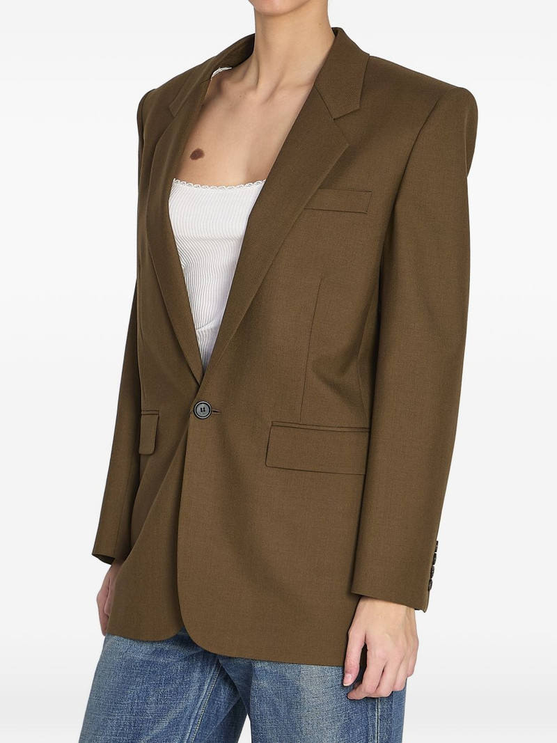 SAINT LAURENT single-breasted wool jacket outlook