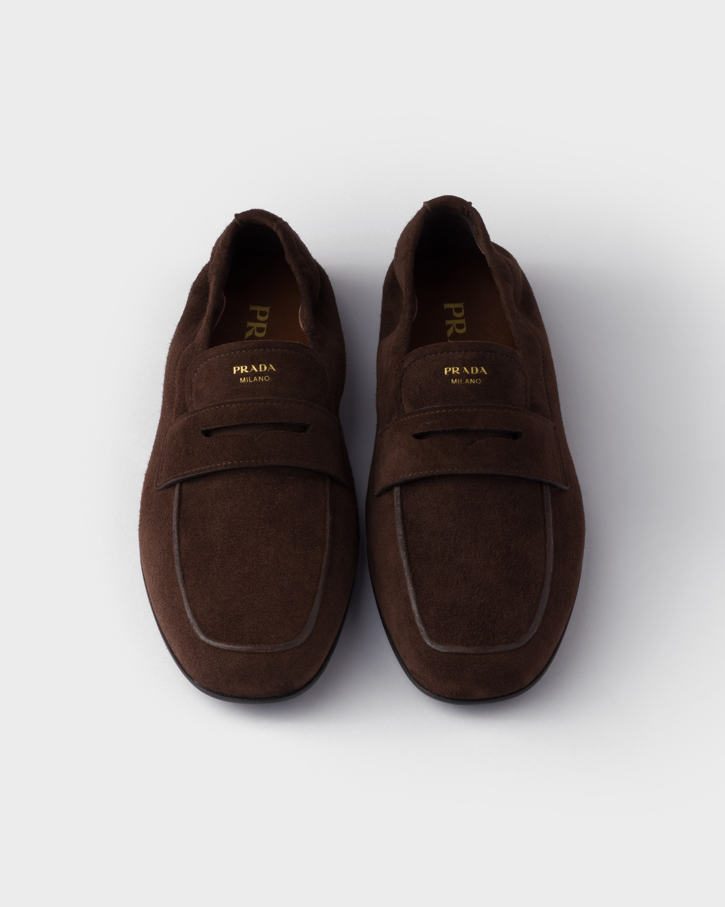 Shuffle antiqued suede loafers - 3