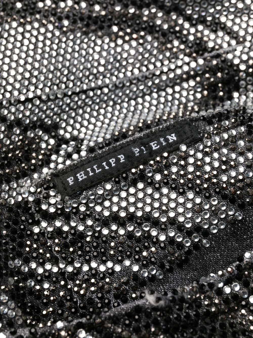 crystal-embellished jeans - 6