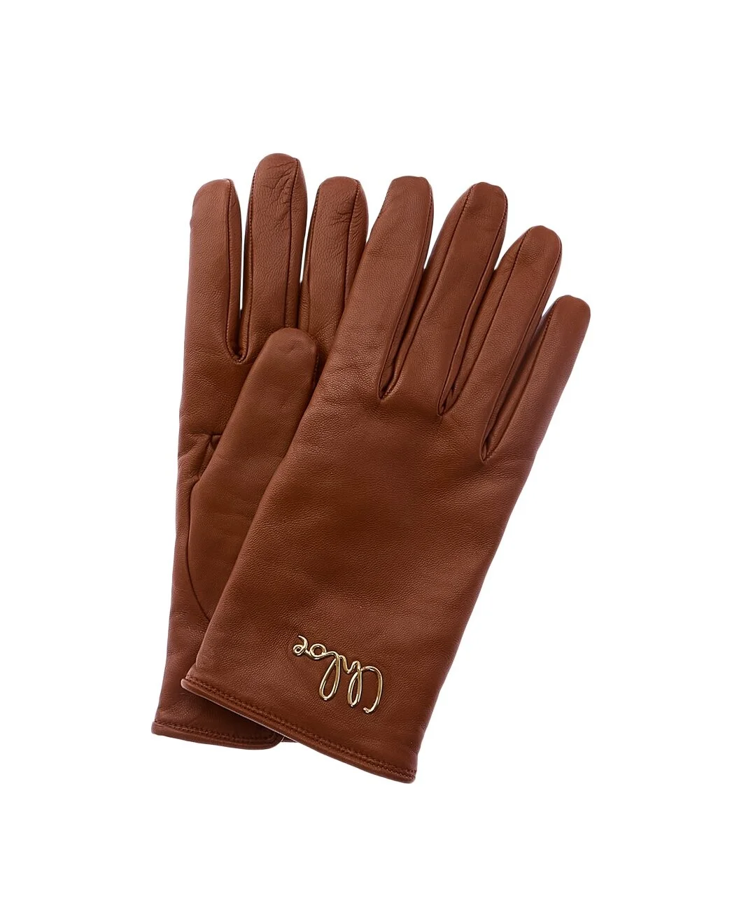 Chloé Iconic Wool-Lined Leather Gloves - 1