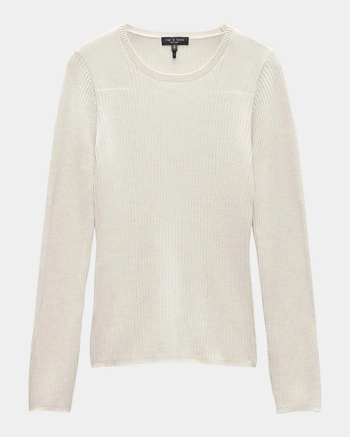 Audrina Ribbed Crewneck Sweater - 1