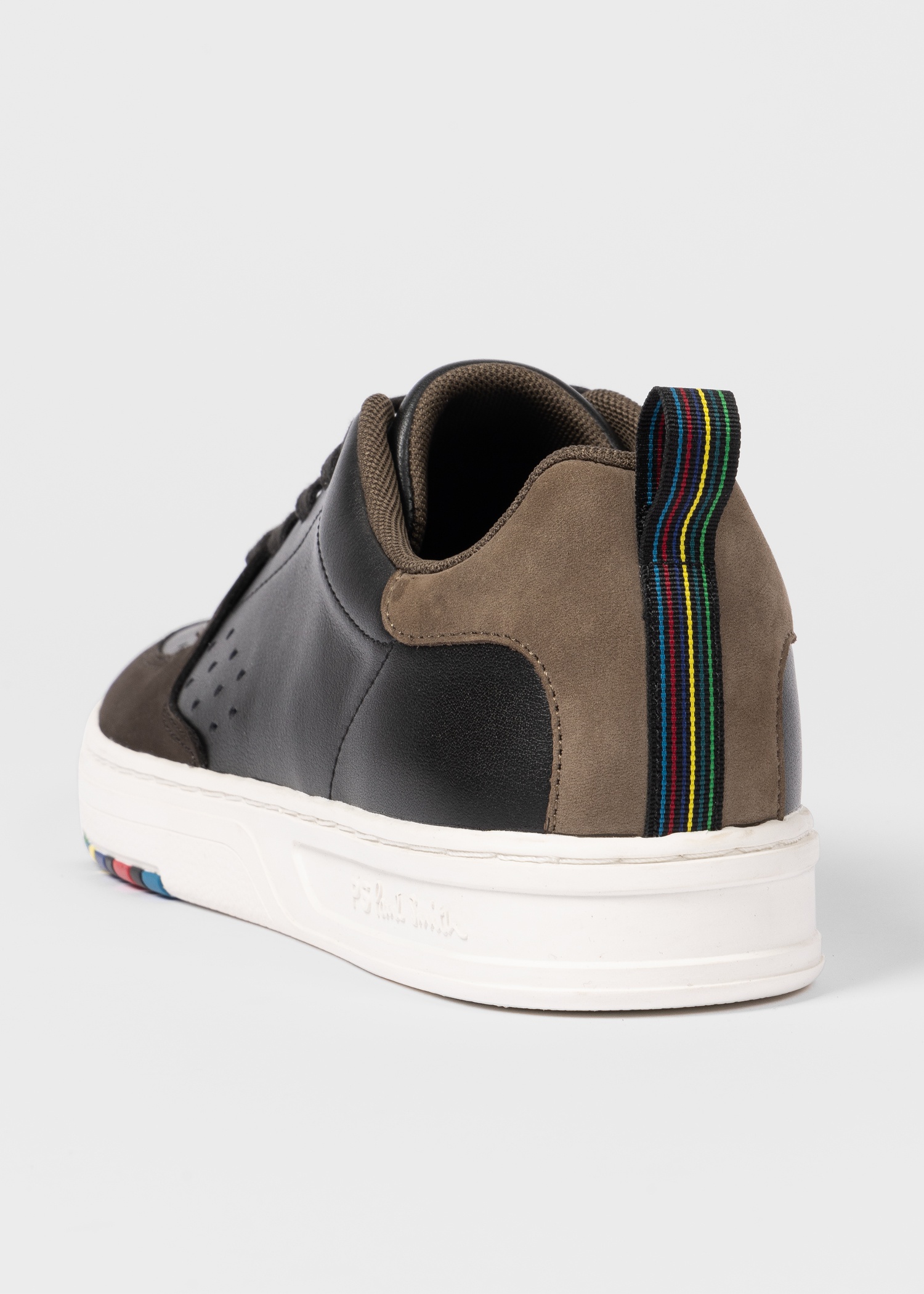 Dark Brown Leather 'Cosmo' Trainers - 5