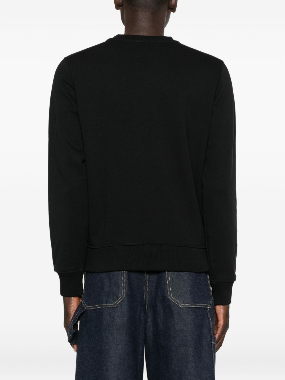 embroidered crew-neck sweatshirt - 4