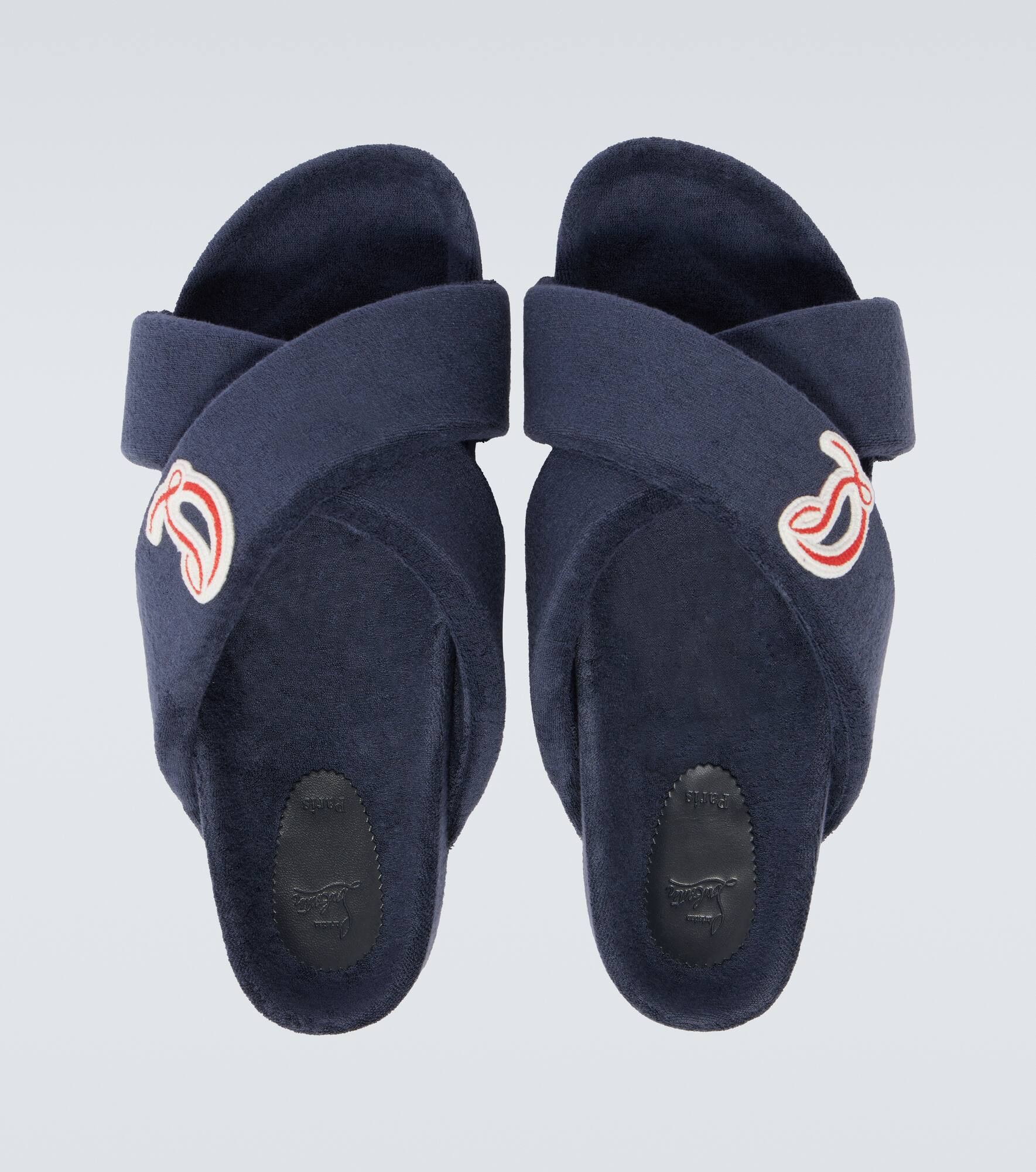 Bizzu embroidered logo slides - 4