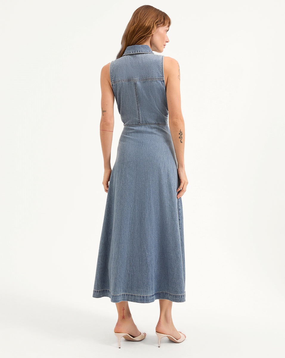FULLER DENIM MIDI DRESS - 6