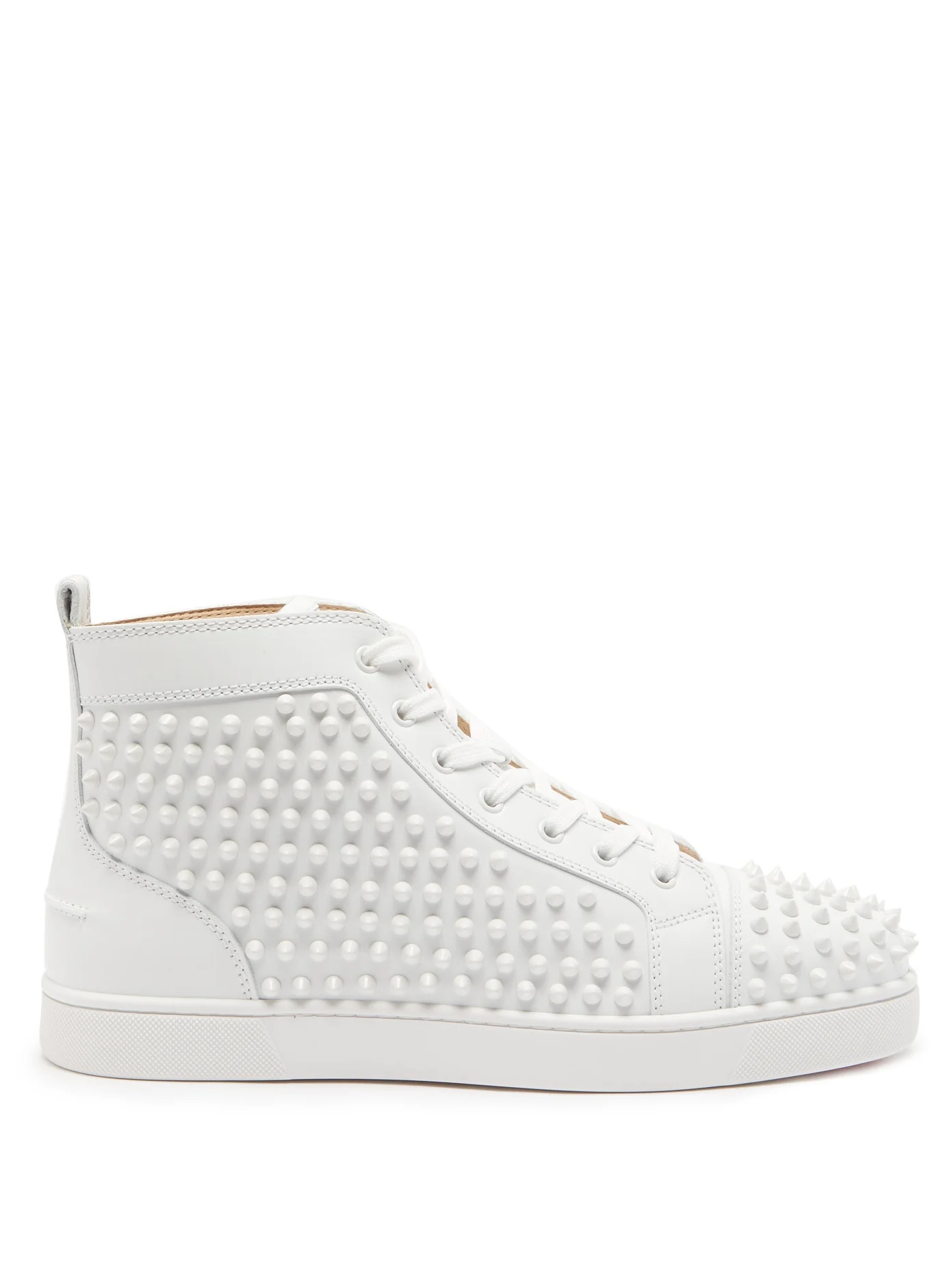 Louis spiked leather high-top trainers - 1