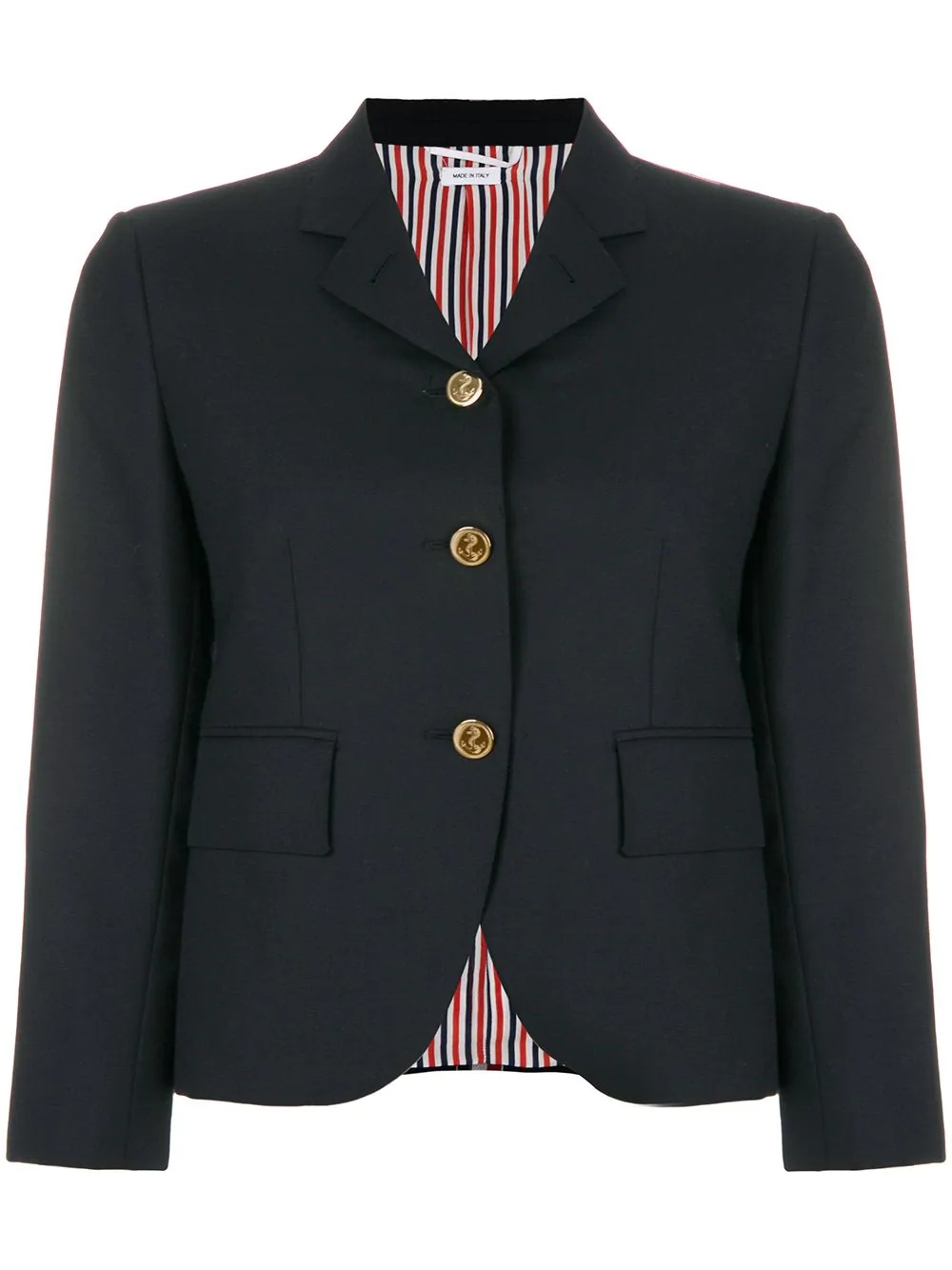 Engineered Stripe Wool Sport Coat - 1