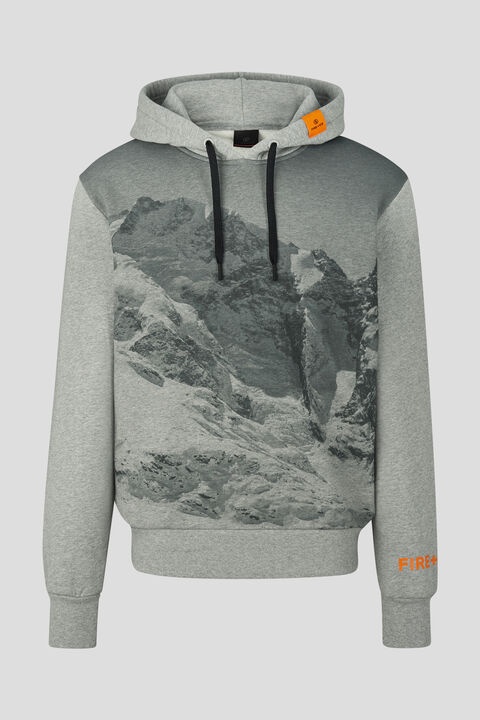 Covell Hoodie in Light gray melange - 1