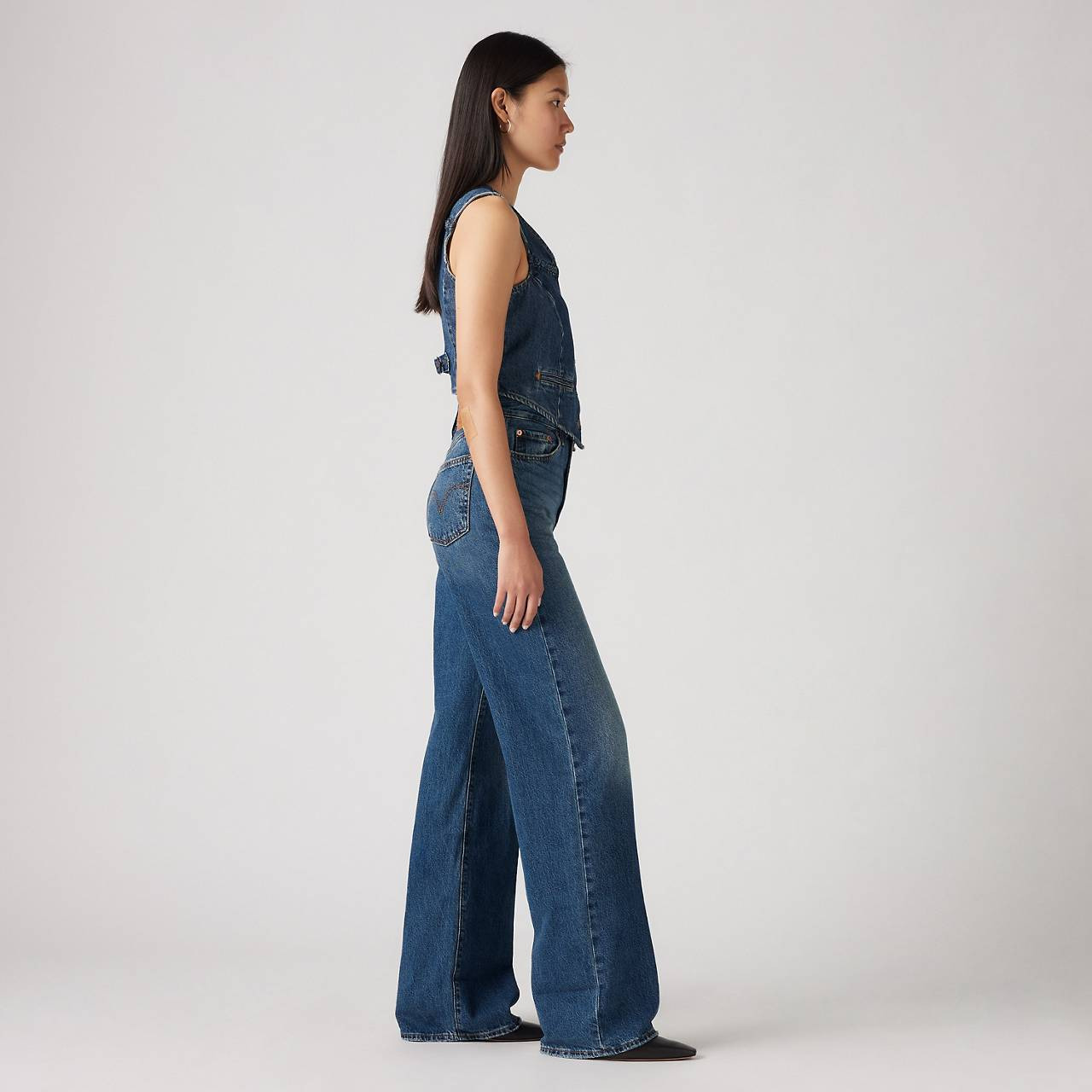 RIBCAGE WIDE LEG WOMEN'S JEANS - 6