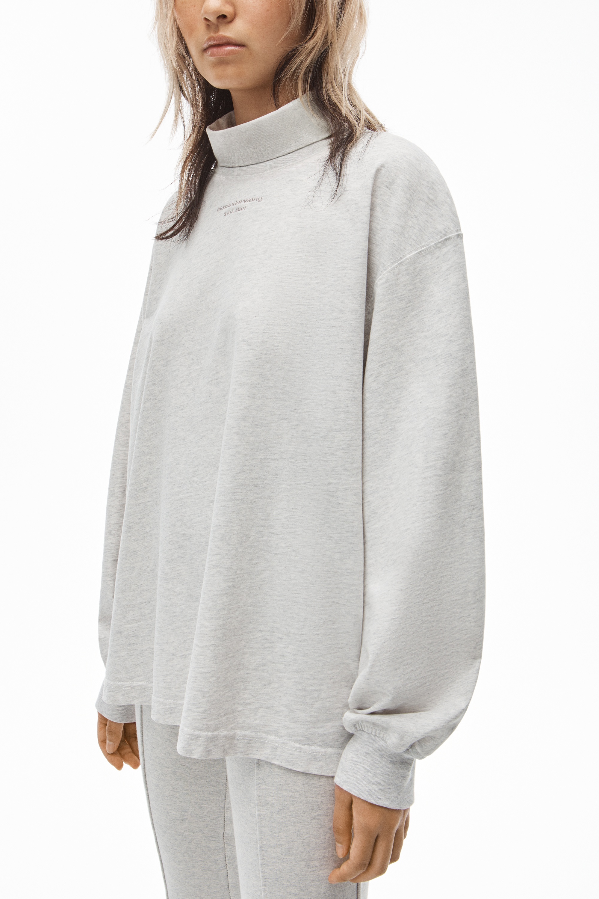 LONG-SLEEVE TURTLENECK TEE IN JERSEY - 5