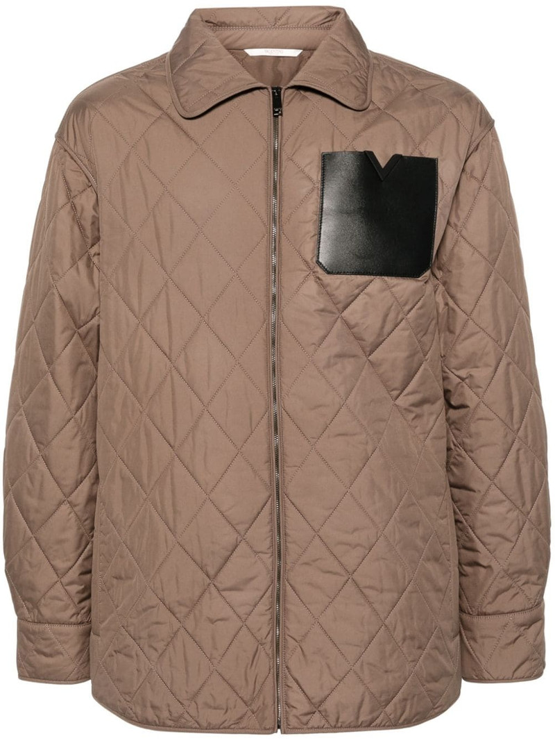 diamond-quilted jacket 1