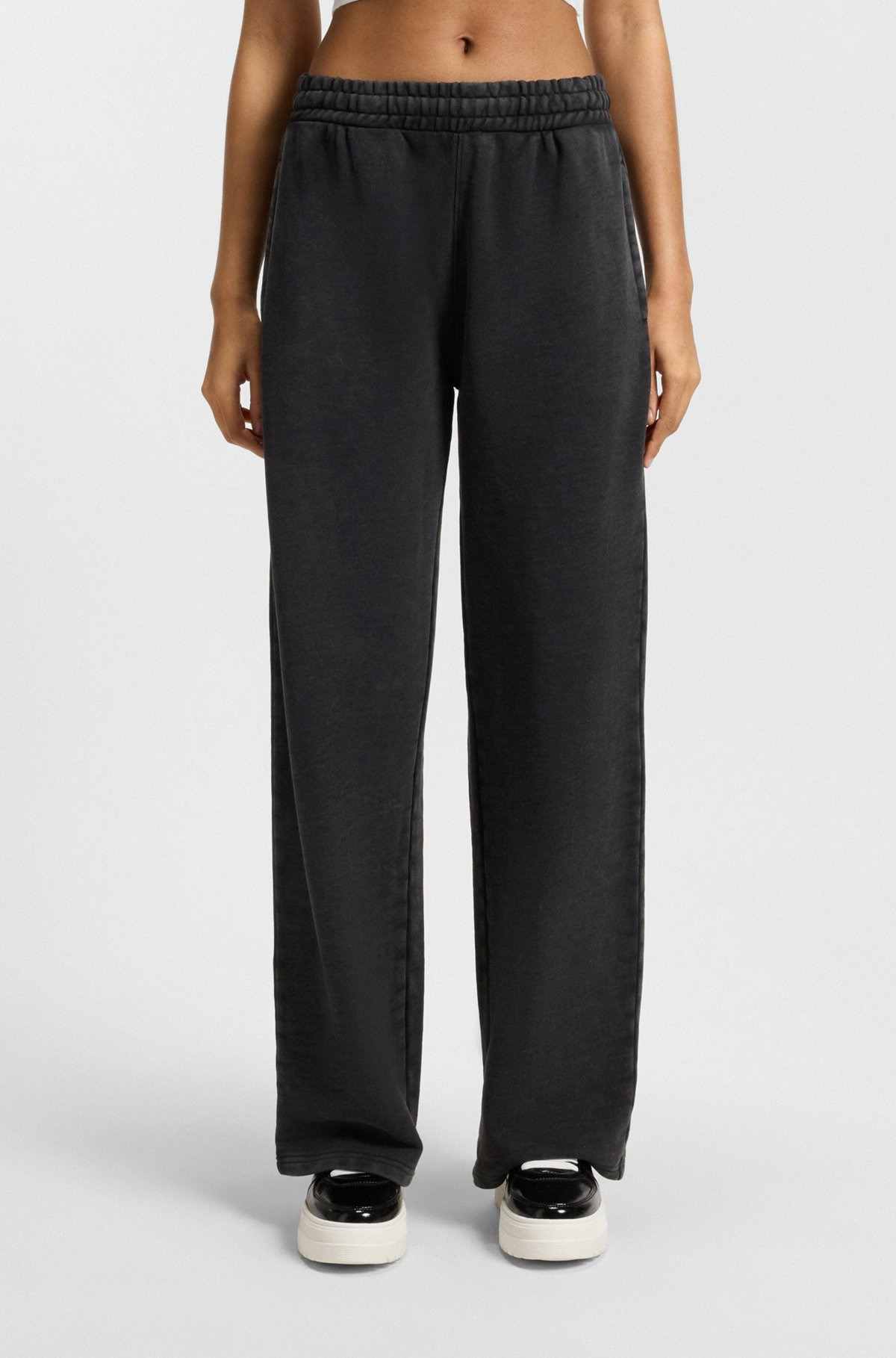 LOOSE-FIT TRACKSUIT BOTTOMS IN COTTON TERRY - 2