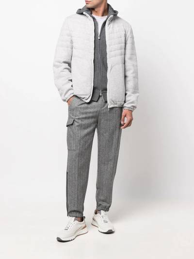 Brunello Cucinelli padded design zip-front jacket outlook