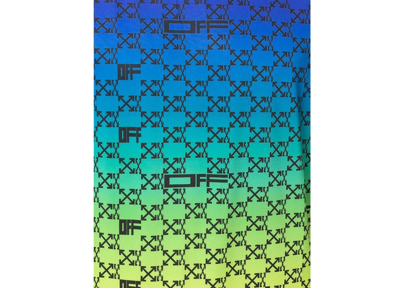 Off-White OFF-WHITE Iridescent All Over Arrows Monogram T-Shirt Blue/Yellow/Black outlook