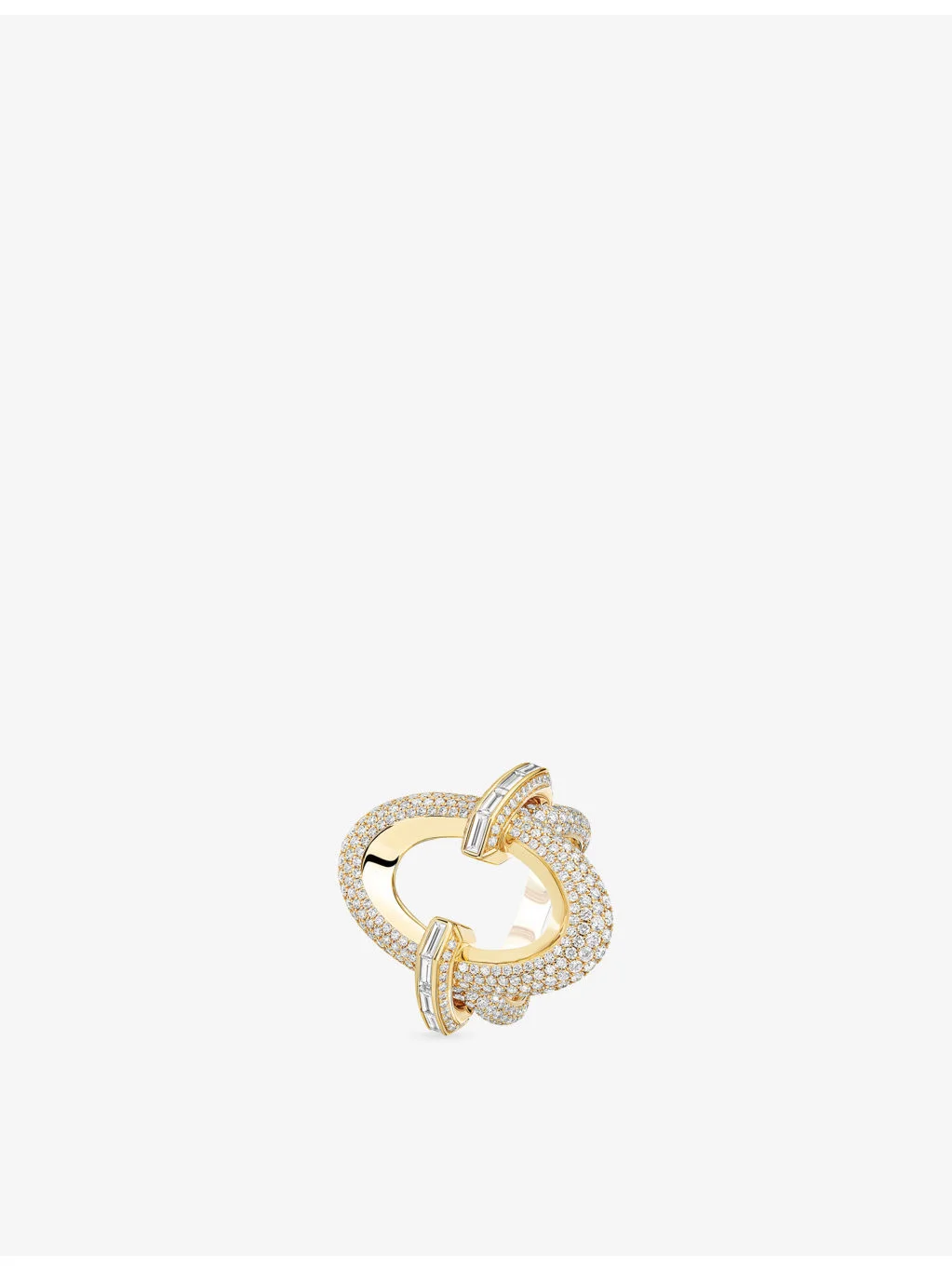 Groove Gold 3.25ct Diamond Cocktail Ring - 1