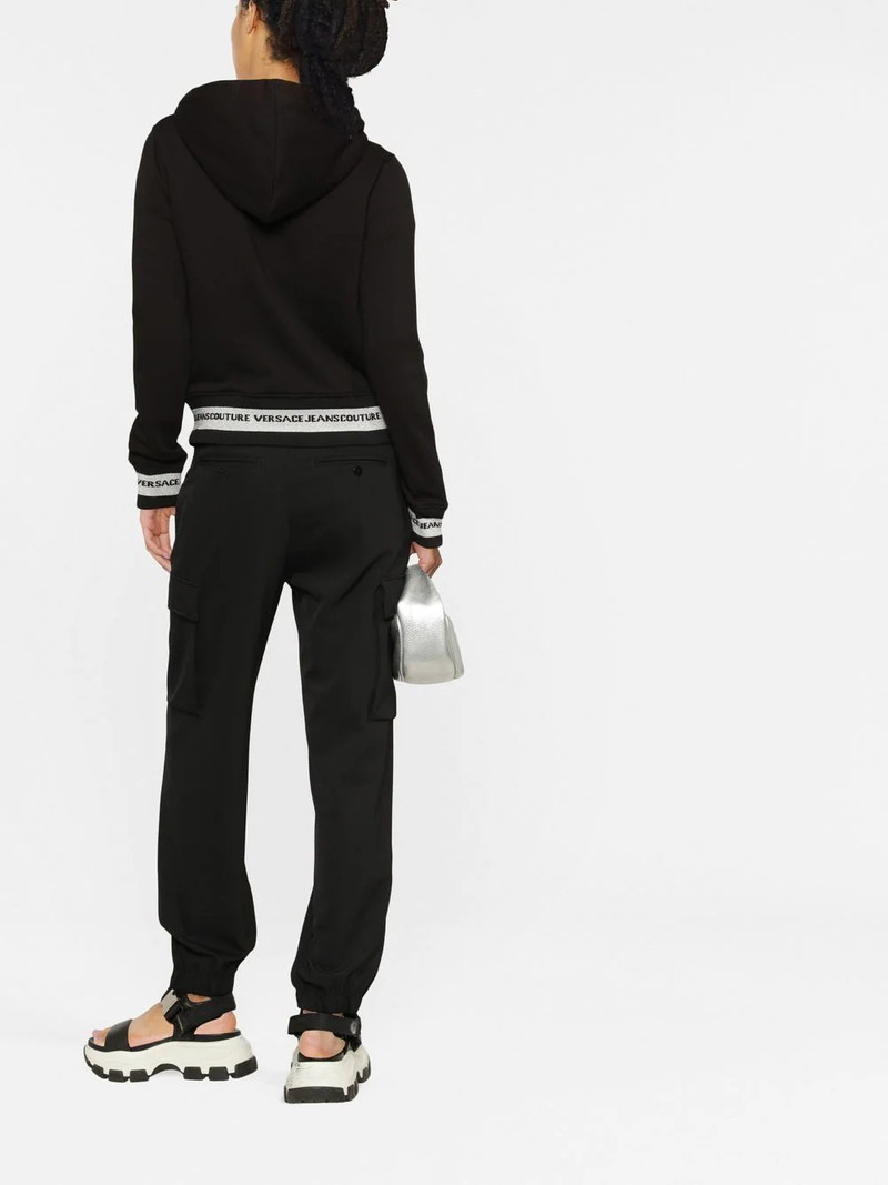 logo-embroidered zip-up hoodie 4