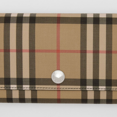 Burberry Vintage Check E-canvas Continental Wallet outlook