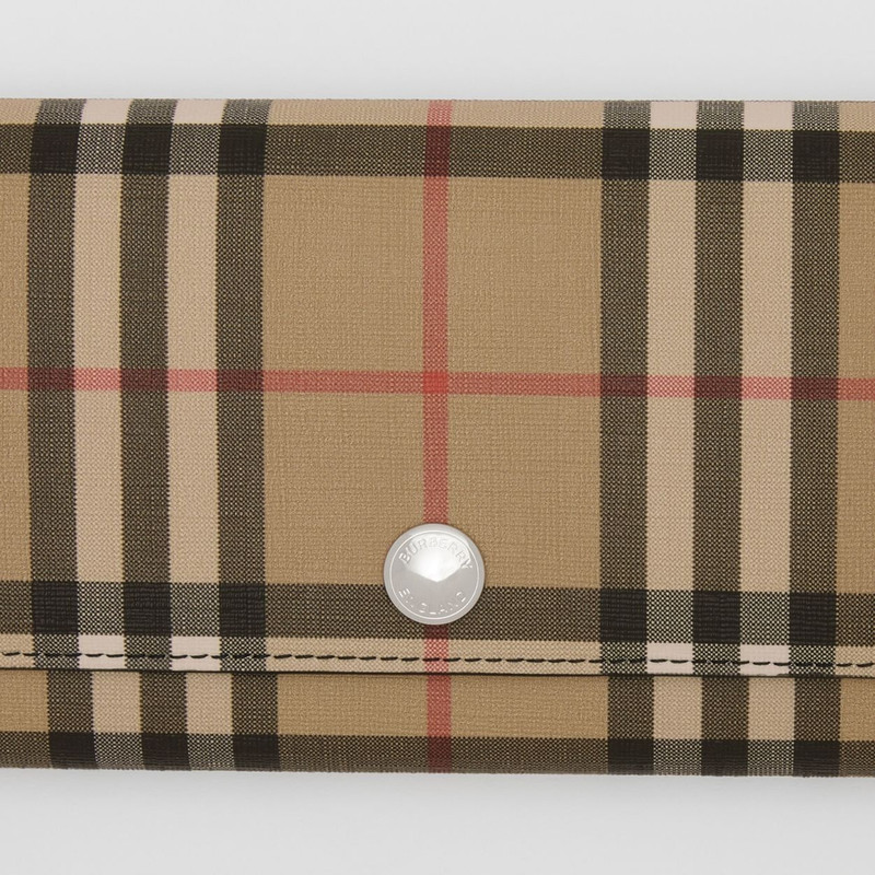 Burberry Vintage Check E-canvas Continental Wallet outlook