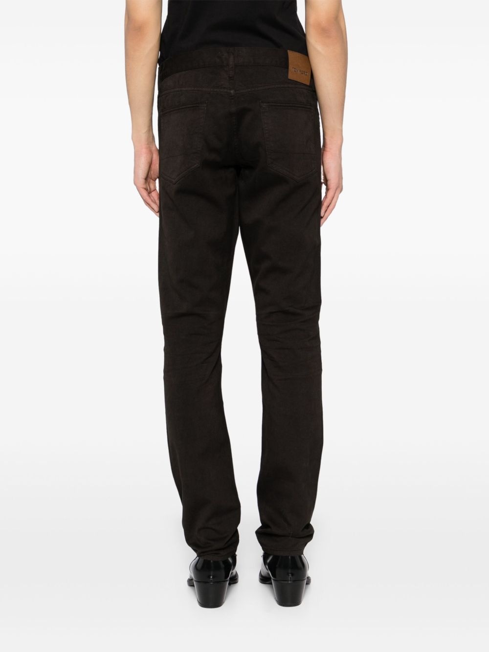 compact twill slim-fit jeans - 4