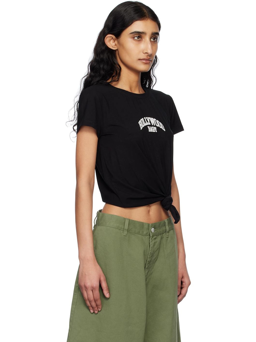 Black Hollywood Baby Knotted T-shirt - 2