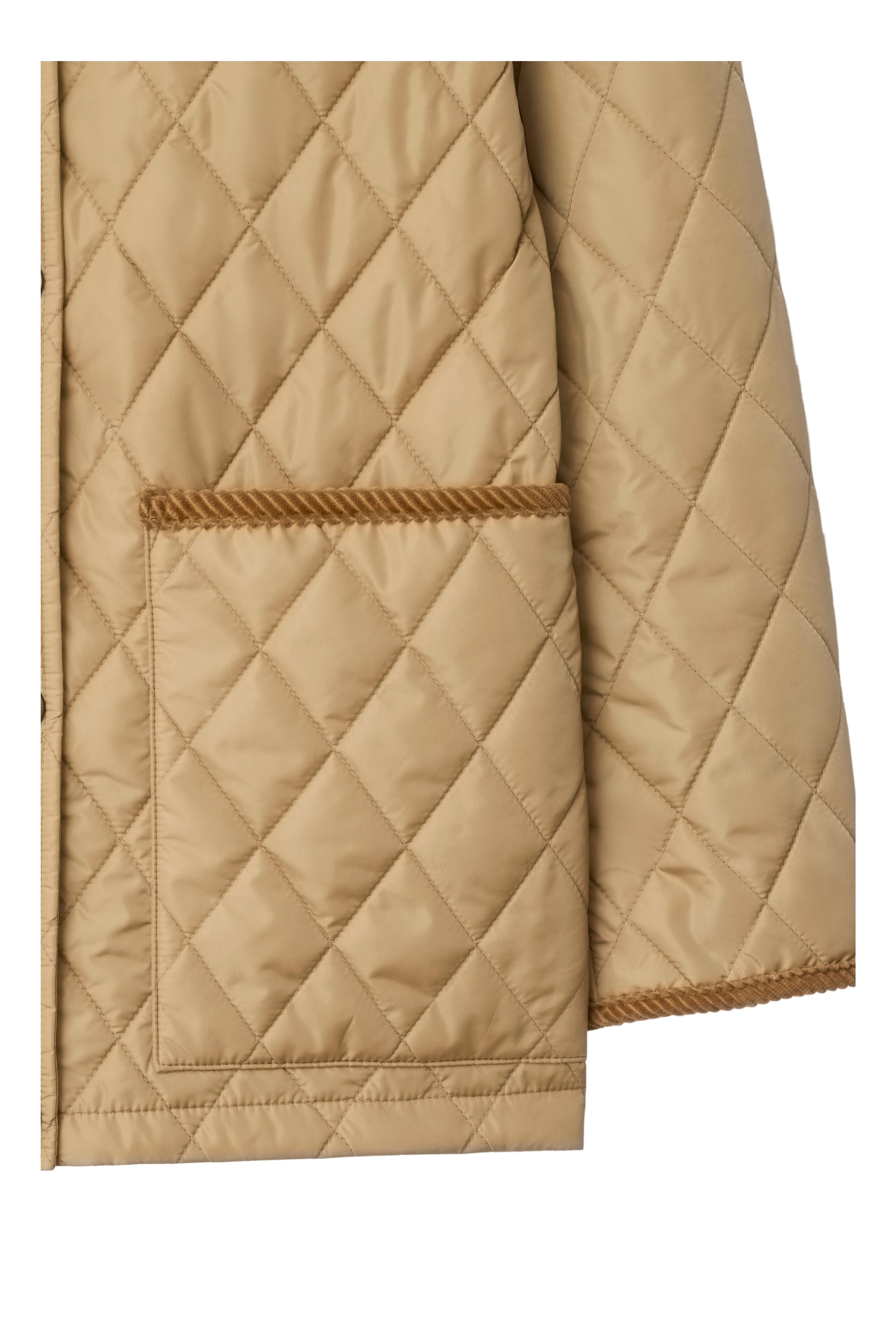 burberry Quilted Nylon Barn Jacket in Flax/sand at Nordstrom - 6