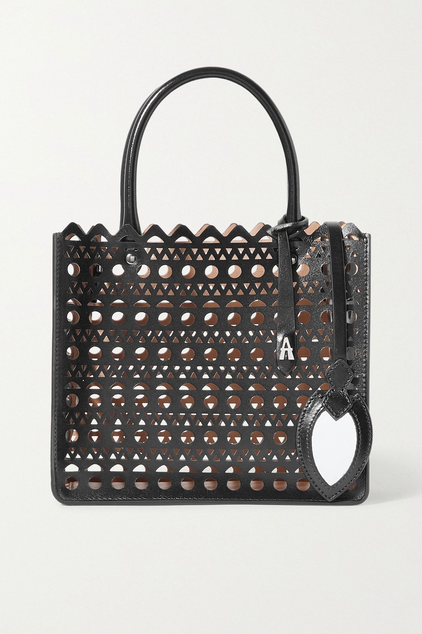 Garance mini laser-cut leather tote - 6