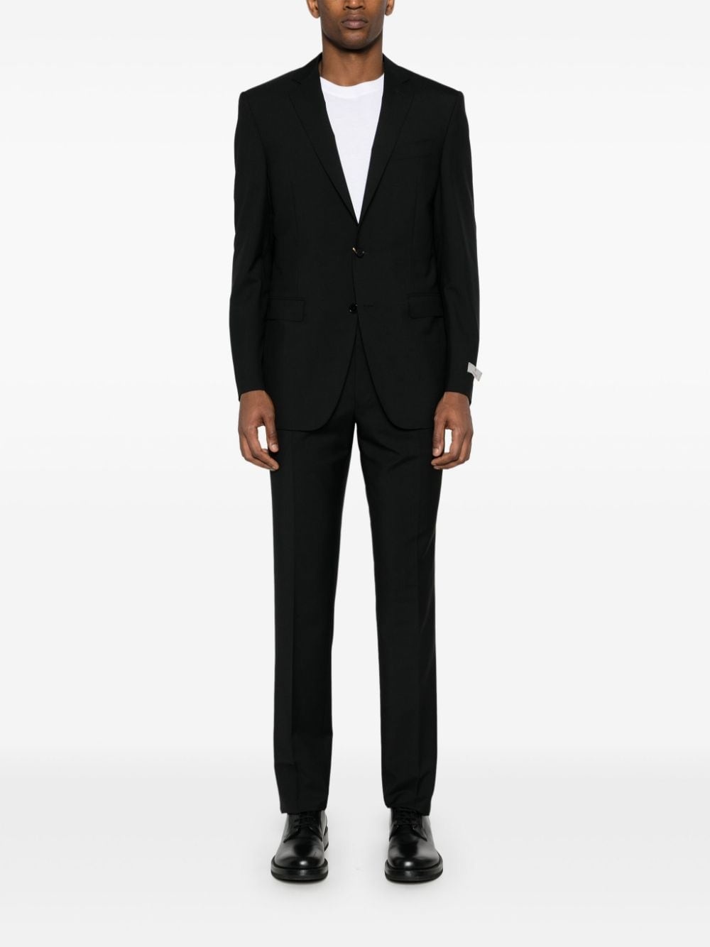 single-breasted wool suit - 2