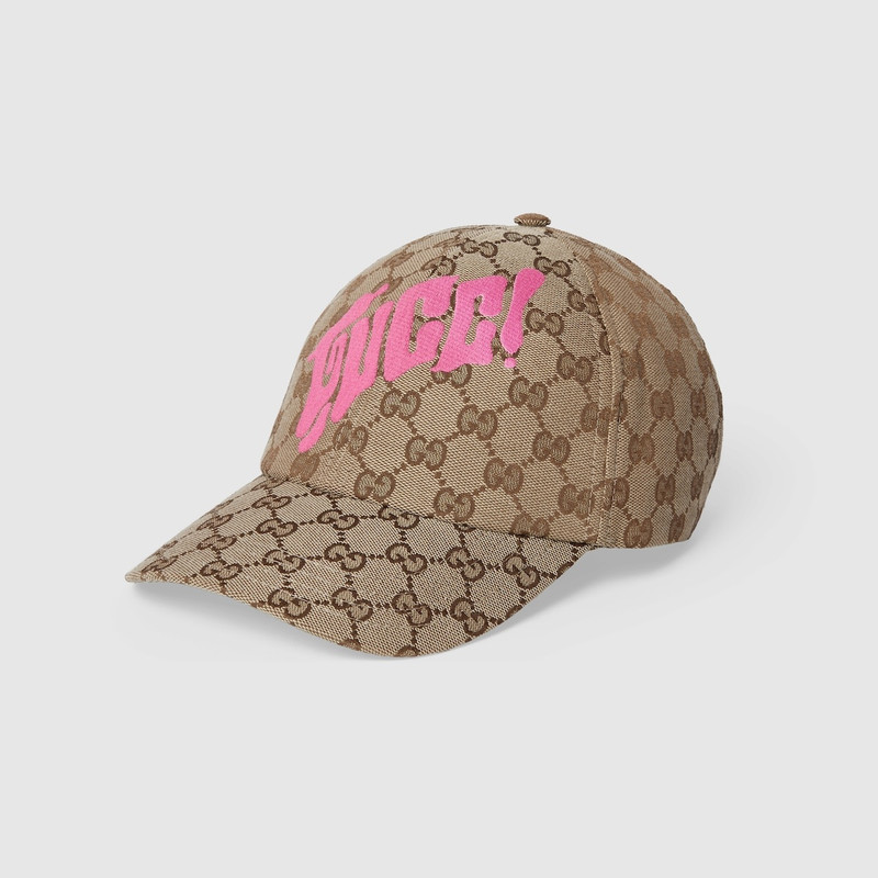 GG canvas baseball cap with print 1