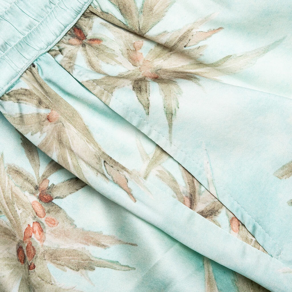 HEMP LEAVES SILK SHORTS - HEMP PRINT - 4