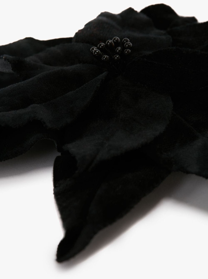 VELVET POINSETTIA BROOCH 3