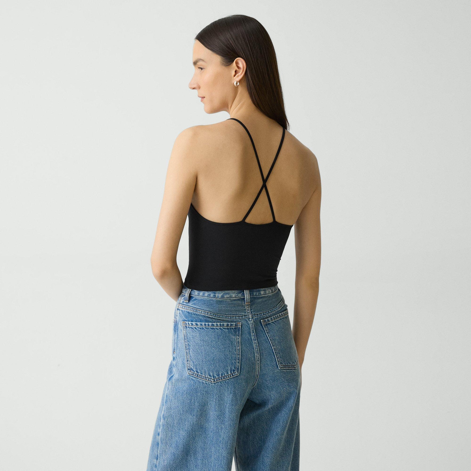 Strappy Tank Top in Stretch Nylon - 4