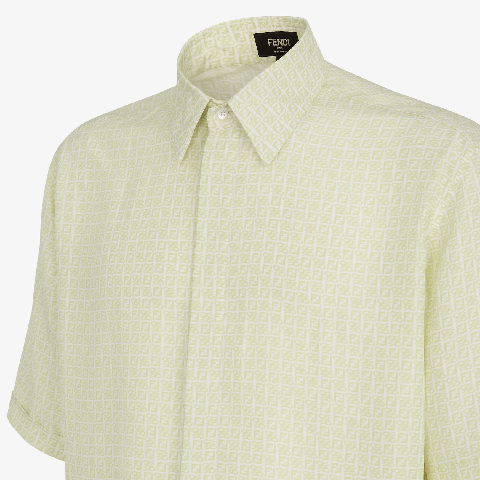 Green silk shirt - 3