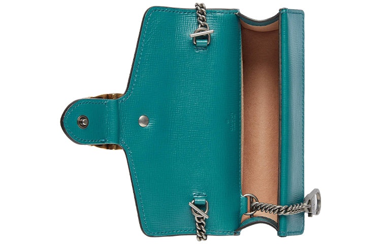 Gucci Dionysus Single-Shoulder Bag Super Mini Blue/Green 476432-18YQX-9278 - 6