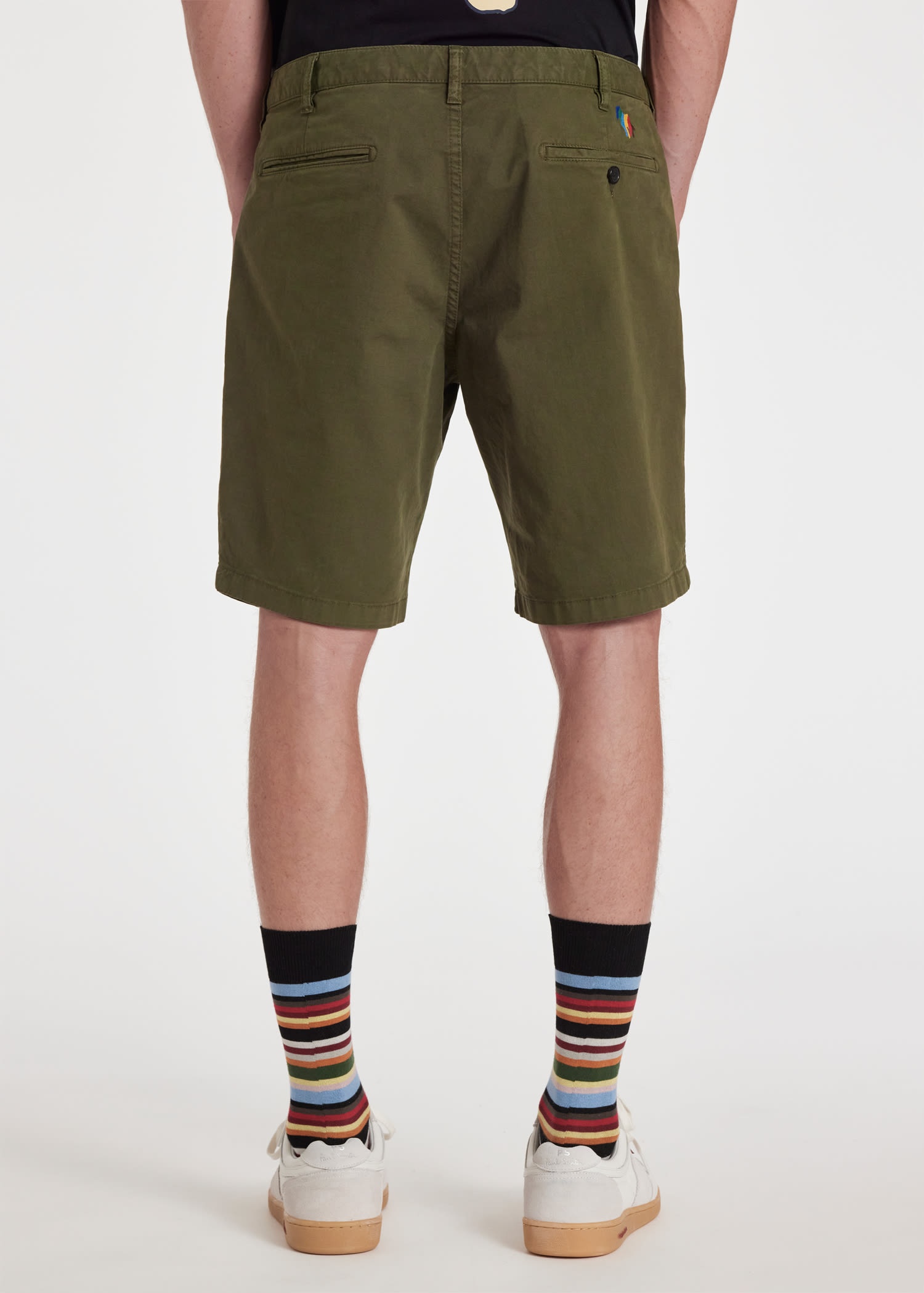 Cotton-Twill 'Broad Stripe Zebra' Shorts - 4