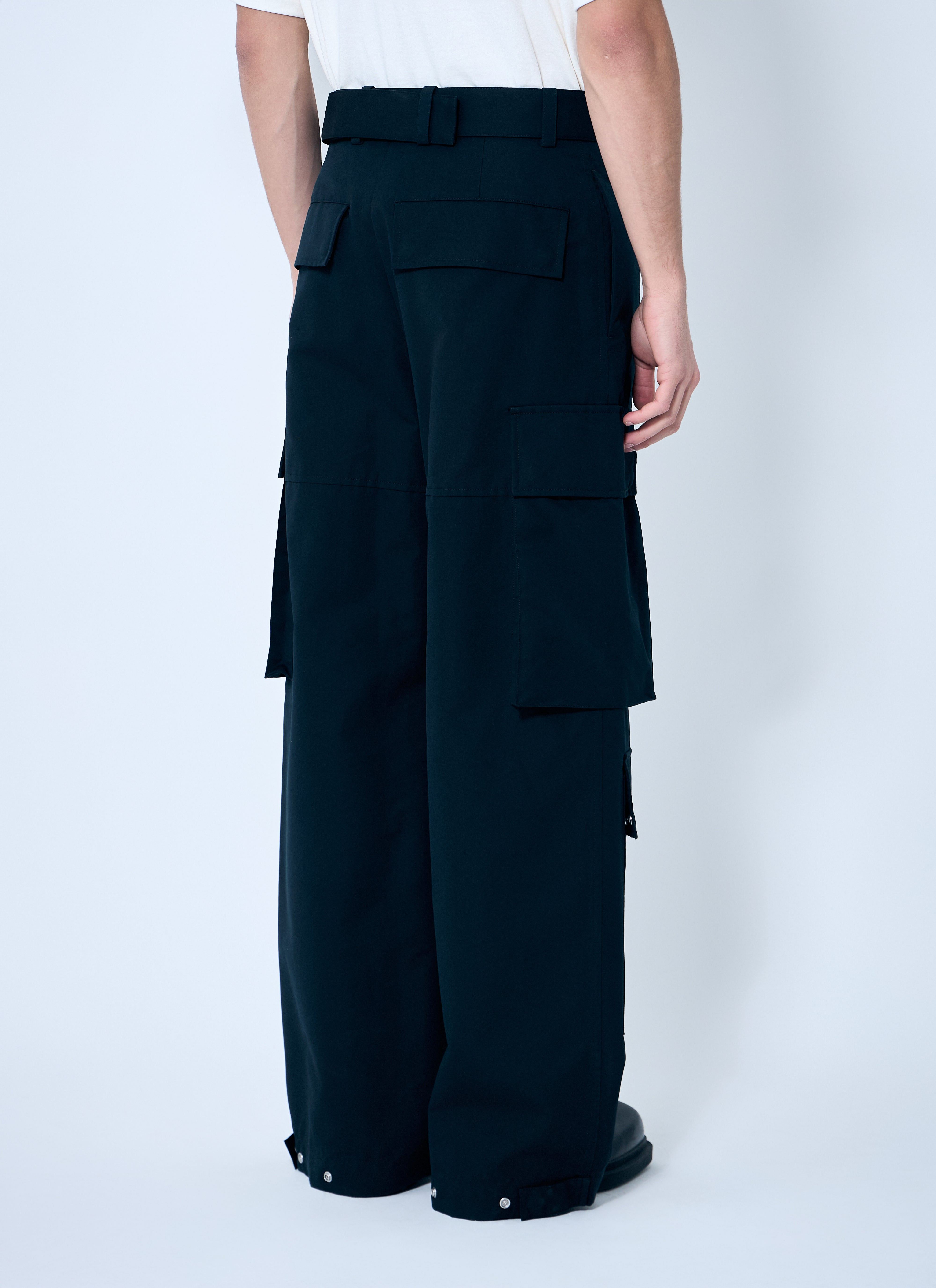 Jil Sander Men Belted Cargo Pants - 4